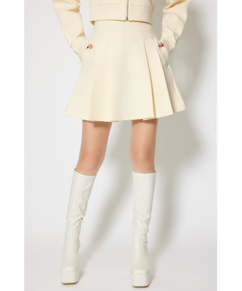 rienda（リエンダ）の「ダンボールニットジャストウエストスコートショートパンツ 秋服 冬服（スラックス・レディース・アイボリー/ブラック/ライトブルー・SMALL/MEDIUM）」の12枚目の写真