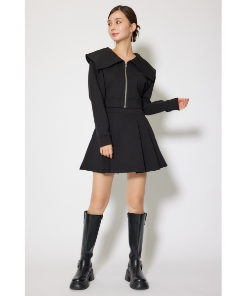 rienda（リエンダ）の「ダンボールニットジャストウエストスコートショートパンツ 秋服 冬服（スラックス・レディース・アイボリー/ブラック/ライトブルー・SMALL/MEDIUM）」の17枚目の写真