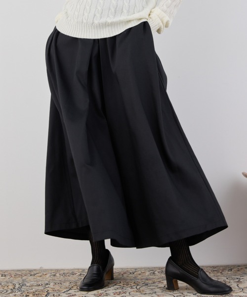 Libra Cue（リブラ キュー）の「マルチタックロングスカート（スカート・レディース・ブラック/ベージュ・FREE）」の10枚目の写真