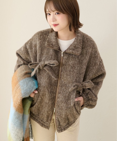 セール】ダブルジップリボンシャギーブルゾン（ブルゾン）｜kutir