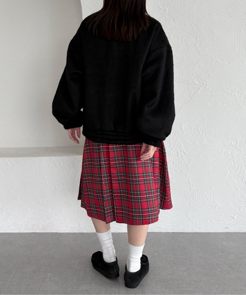 kutir(クティール)の「ダブルジップリボンシャギーブルゾン(ブルゾン・レディース・ブラウン/チャコールグレー/ブラック/アイボリー・FREE)」の16枚目の写真