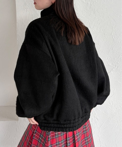kutir(クティール)の「ダブルジップリボンシャギーブルゾン(ブルゾン・レディース・ブラウン/チャコールグレー/ブラック/アイボリー・FREE)」の13枚目の写真