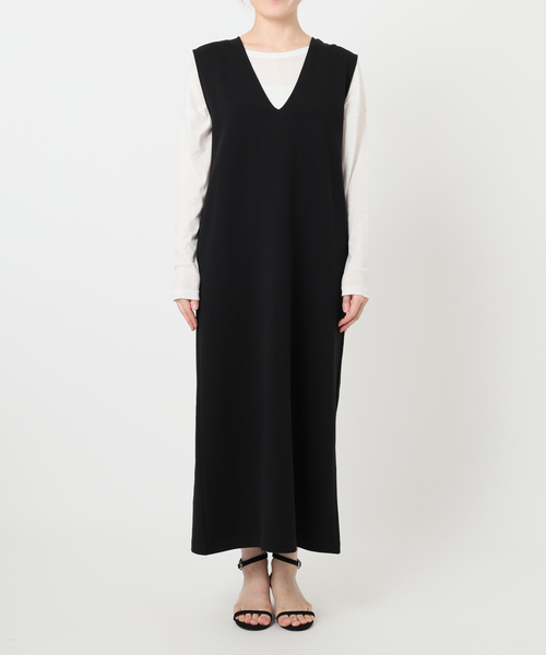 JOURNAL STANDARD relume(ジャーナルスタンダード レリューム)の「CTダンボールIラインワンピース(ワンピース・レディース・ブラック・FREE)」の10枚目の写真