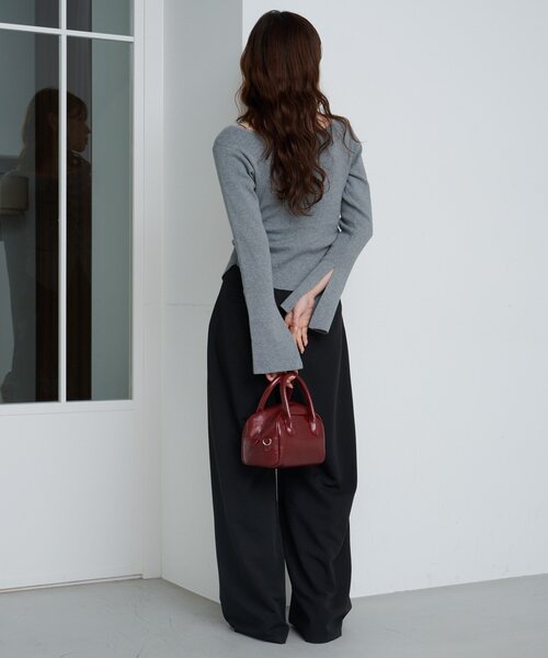 Kastane(カスタネ)の「【新色追加/2サイズ展開/低身長サイズ/無地&ストライプ】ピンストライプスラックス(スラックス・レディース・ネイビー/グレー/グレー系その他/ブラウン/ブルー系その他/ブラック系その他/ブラック・1/0)」の22枚目の写真