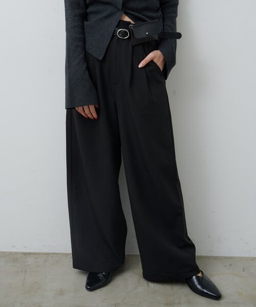 Kastane(カスタネ)の「【WEB限定/全人類パンツ/2サイズ展開/裏地無し】ピンストライプスラックス(スラックス・レディース・ネイビー/グレー/グレー系その他/ブラウン/ブルー系その他/ブラック系その他/ブラック/アイボリー/ブルー系その他2・1/0)」の19枚目の写真