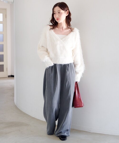 新色追加/2サイズ展開/低身長サイズ/無地&ストライプ】ピンストライプ