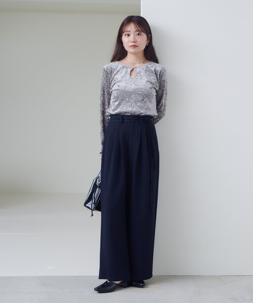 新色追加/2サイズ展開/低身長サイズ/無地&ストライプ】ピンストライプ