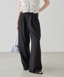 【WEB限定/全人類パンツ/2サイズ展開/裏地無し】ピンストライプスラックス