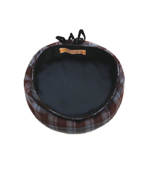 F i.n.t（フィント）の「別珍リボンベレー帽（ハンチング/ベレー帽・レディース・ブラック/ボルドー/ホワイト×ブラック・FREE）」の10枚目の写真