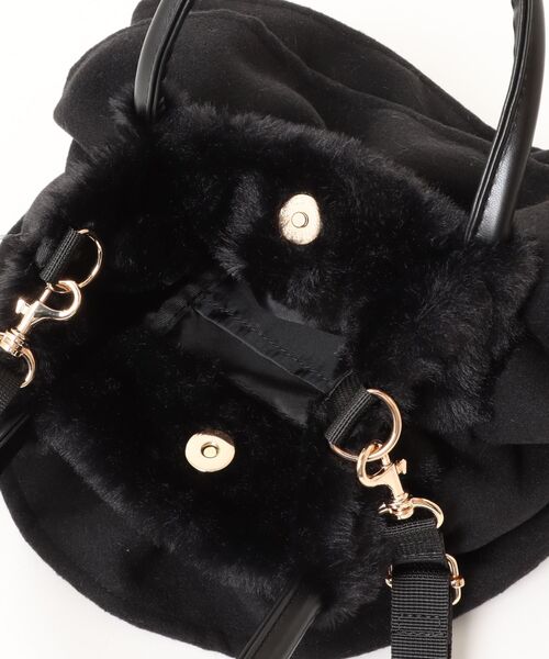 Lee(リー)の「【Lee】フリル2WAYバッグ 0426195(ハンドバッグ・レディース・ブラック/ワイン/グレー・FREE)」の6枚目の写真