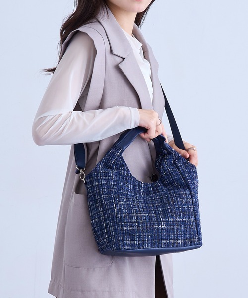 34boulevardsaint！ セール】【SETUP7】2wayツイードサイドポケットショルダー SNBD