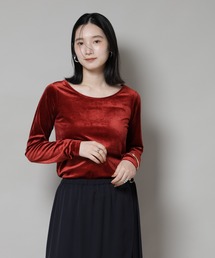NANO universe | 前後2wayベロアカットトップス(セットアップ可)(Tシャツ/カットソー)