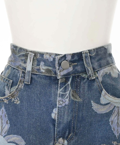 Narcissus(ナルシス)の「【総柄】フラワープリントデニムパンツ《動画あり》(デニムパンツ・レディース・ブルー・FREE)」の8枚目の写真
