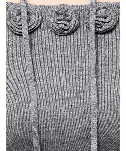 CALNAMUR（カルナムール）の「3Dローズチョーカー付きニット（ニット/セーター・レディース・レッド/グレー/ブラック・FREE）」の19枚目の写真