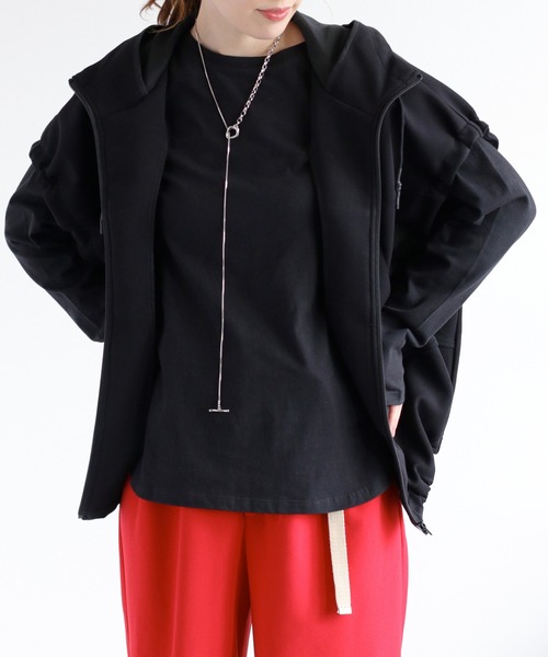 cepo（セポ）の「ダンボール素材ドロストフーディーベスト〈イージーケア〉（パーカー・レディース・チャコール/グレー/ブラック・M）」の20枚目の写真