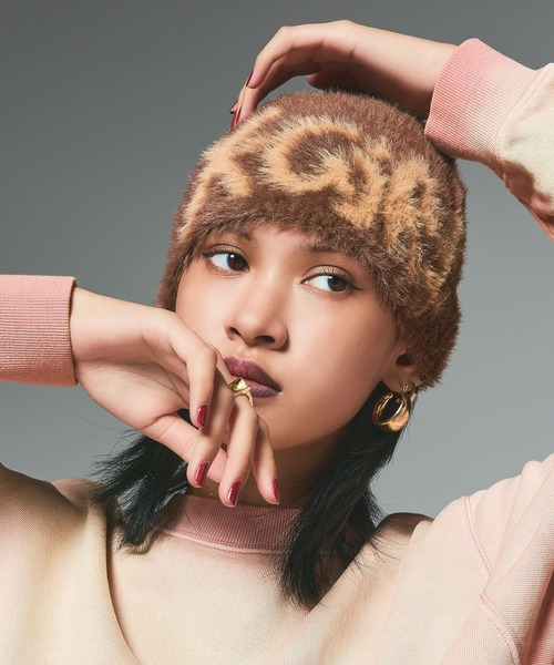 SIGNATURE LOGO SHAGGY BEANIE（ニットキャップ/ビーニー）｜X-girl