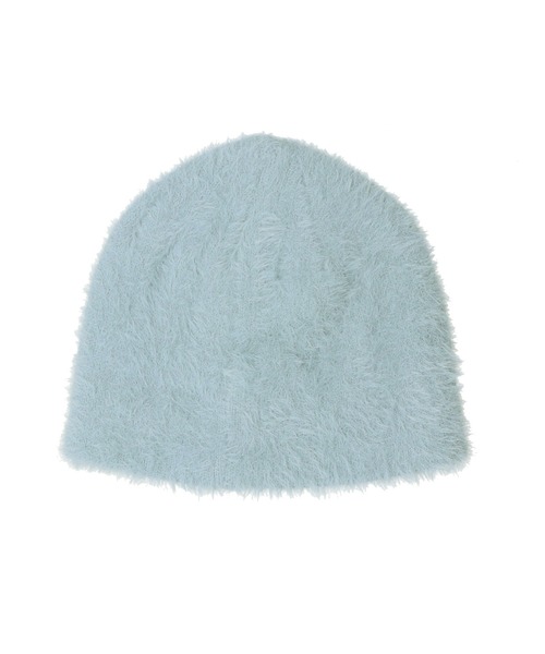 X-girl（エックスガール）の「SIGNATURE LOGO SHAGGY BEANIE（ニットキャップ/ビーニー・レディース・ブラック/ライトブルー/ブラウン・ONE SIZE）」の14枚目の写真