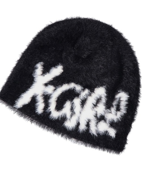 SIGNATURE LOGO SHAGGY BEANIE（ニットキャップ/ビーニー）｜X-girl