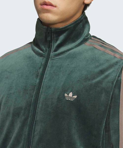 adidas（アディダス）の「FB TT ベロア  / ファイヤーバード トラックトップ ベロア / ジャージ / トラックジャケット / アディダスオリジナルス adidas Originals（ジャージ・メンズ・ブラウン/グレー/ピンク/グリーン/ベージュ/ブラック/グレー系その他/ブルー/ピンク系その他・XX-LARGE/X-LARGE/LARGE/MEDIUM/3XL/X-SMALL/XX-SMALL/SMALL）」の18枚目の写真