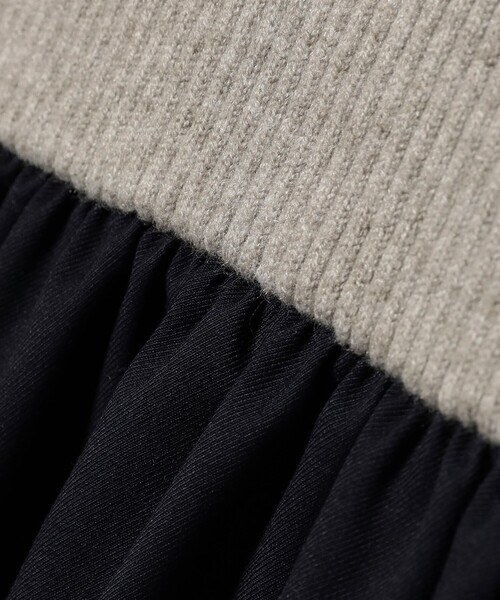 B:MING by BEAMS(ビーミングバイビームス)の「ドッキング ワンピース(ワンピース・レディース・ブラック/グレー・MEDIUM/SMALL)」の6枚目の写真