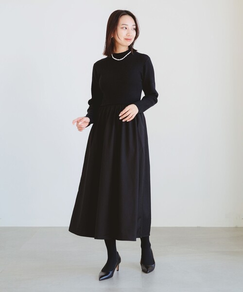 B:MING by BEAMS(ビーミングバイビームス)の「ドッキング ワンピース(ワンピース・レディース・ブラック/グレー・MEDIUM/SMALL)」の5枚目の写真
