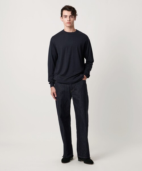 UNITED ARROWS（ユナイテッドアローズ）の「ワンフォーティー ウール スウェット（Tシャツ/カットソー・メンズ・ブラック/ネイビー・M/S/XL/L）」の6枚目の写真