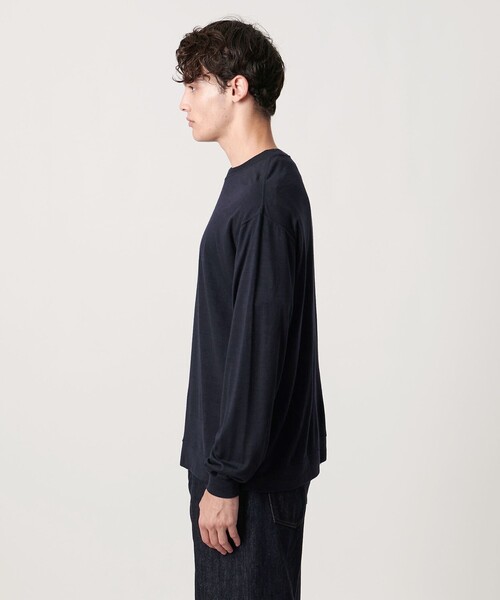 UNITED ARROWS（ユナイテッドアローズ）の「ワンフォーティー ウール スウェット（Tシャツ/カットソー・メンズ・ブラック/ネイビー・M/S/XL/L）」の10枚目の写真