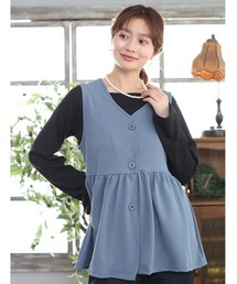 fifth | Vネックペプラムベスト(ベスト)