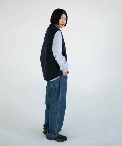 thisisneverthat（ディスイズネバーザット）の「Washed Duck Vest（ベスト・メンズ・ネイビー/アイボリー・L/M/S/XL）」の3枚目の写真