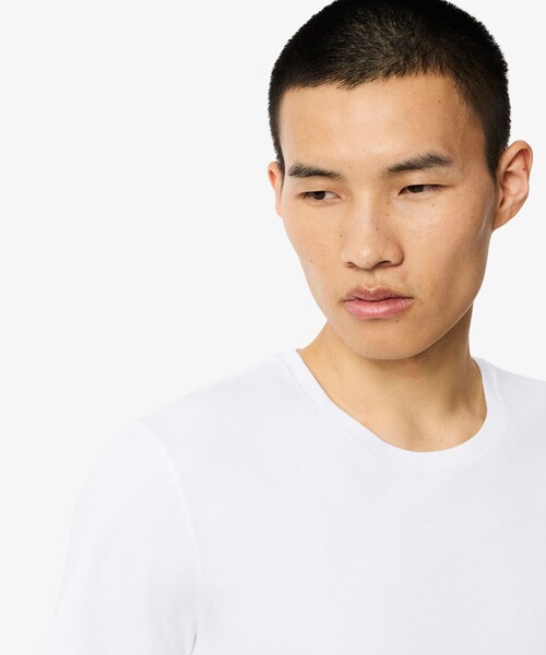 LACOSTE(ラコステ)の「【EC only】エッセンシャル クルーネックTシャツ 3Pセット(Tシャツ/カットソー・メンズ・ホワイト/ブラック・S/M/L/XL)」の14枚目の写真