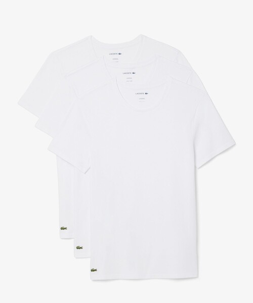 LACOSTE(ラコステ)の「【EC only】エッセンシャル クルーネックTシャツ 3Pセット(Tシャツ/カットソー・メンズ・ホワイト/ブラック・S/M/L/XL)」の18枚目の写真