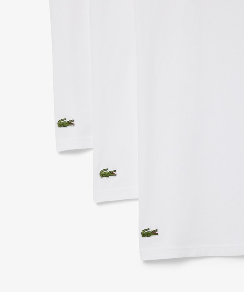 LACOSTE(ラコステ)の「【EC only】エッセンシャル クルーネックTシャツ 3Pセット(Tシャツ/カットソー・メンズ・ホワイト/ブラック・S/M/L/XL)」の10枚目の写真