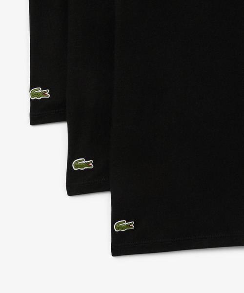 LACOSTE(ラコステ)の「【EC only】エッセンシャル クルーネックTシャツ 3Pセット(Tシャツ/カットソー・メンズ・ホワイト/ブラック・S/M/L/XL)」の4枚目の写真