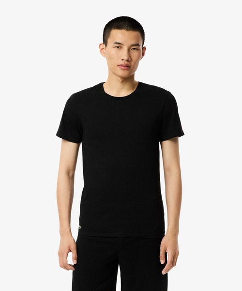 LACOSTE(ラコステ)の「【EC only】エッセンシャル クルーネックTシャツ 3Pセット(Tシャツ/カットソー・メンズ・ホワイト/ブラック・S/M/L/XL)」の3枚目の写真
