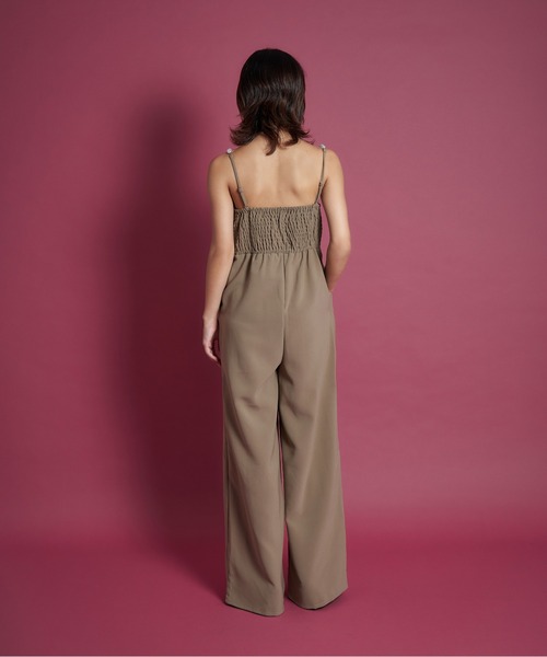 My shawty(マイシャウティー)の「2way pearl strap pants dress(パンツドレス・レディース・ブラック/ベージュ/ライトベージュ・SMALL/MEDIUM/LARGE)」の5枚目の写真