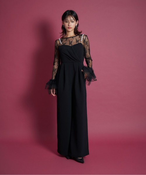 My shawty（ﾏｲｼｬｳﾃｨｰ）の「2way pearl strap pants dress