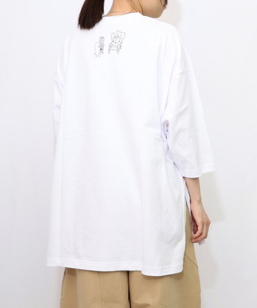ScoLar Parity(スカラーパリティ)の「353111:虚無ストアでお買い物柄 Tシャツ(Tシャツ/カットソー・レディース・ブラック/オフホワイト/グリーン/ベージュ・M)」の12枚目の写真
