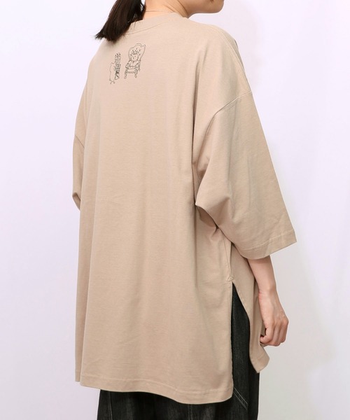 ScoLar Parity(スカラーパリティ)の「353111:虚無ストアでお買い物柄 Tシャツ(Tシャツ/カットソー・レディース・ブラック/オフホワイト/グリーン/ベージュ・M)」の21枚目の写真