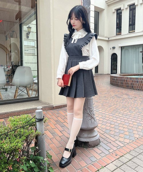 F i.n.t（フィント）の「タイ付きロングポイントカラーシャツ（シャツ/ブラウス・レディース・オフホワイト/ライトベージュ・FREE）」の12枚目の写真