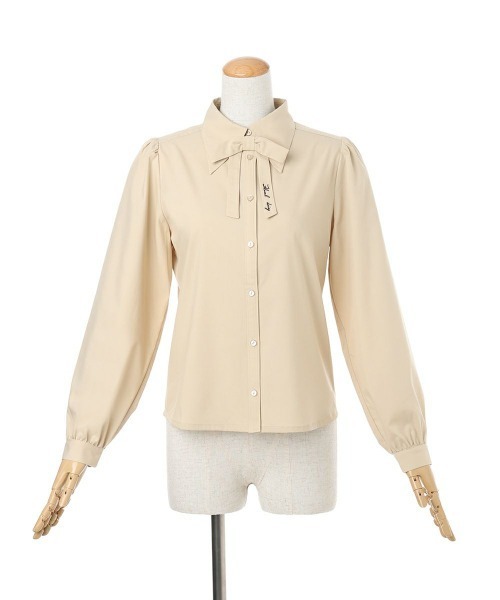 F i.n.t（フィント）の「タイ付きロングポイントカラーシャツ（シャツ/ブラウス・レディース・オフホワイト/ライトベージュ・FREE）」の20枚目の写真