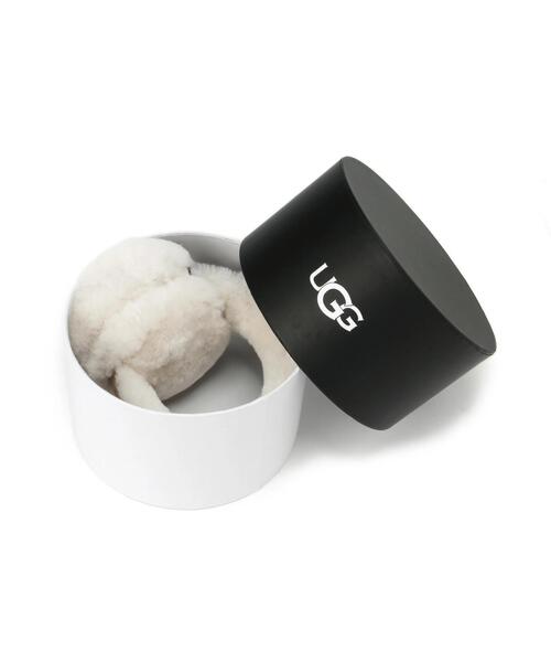 UGG（アグ）の「UGG（アグ）Sheepskin Embroidery Earmuff（イヤーマフ・レディース・ブラック/ベージュ・F）」の6枚目の写真