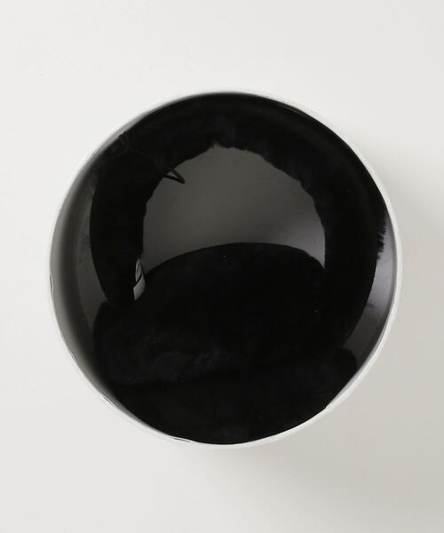 UGG（アグ）の「UGG（アグ）Sheepskin Embroidery Earmuff（イヤーマフ・レディース・ブラック/ベージュ・F）」の8枚目の写真