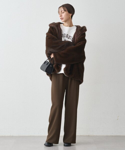 フードフェイクファーブルゾン（ブルゾン）｜LOUNGEDRESS（ラウンジ