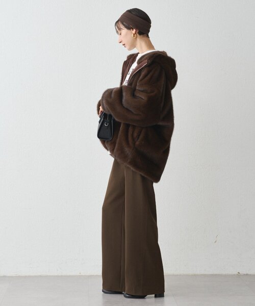 フードフェイクファーブルゾン（ブルゾン）｜LOUNGEDRESS（ラウンジ