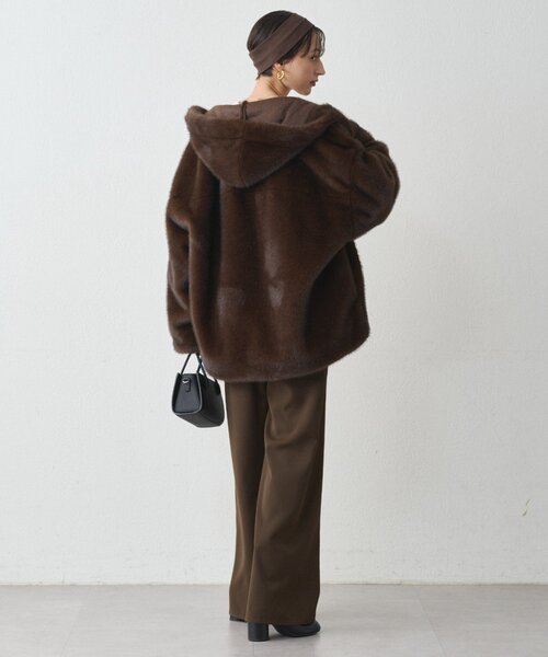 セール】フードフェイクファーブルゾン（ブルゾン）｜LOUNGEDRESS