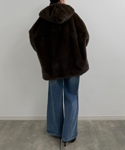 フードフェイクファーブルゾン（ブルゾン）｜LOUNGEDRESS（ラウンジ