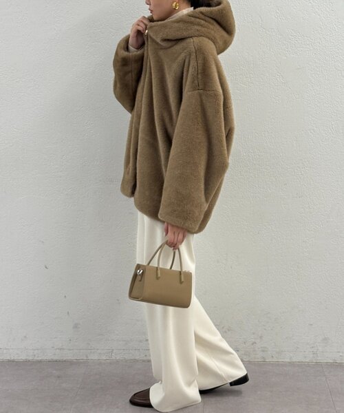 セール】フードフェイクファーブルゾン（ブルゾン）｜LOUNGEDRESS