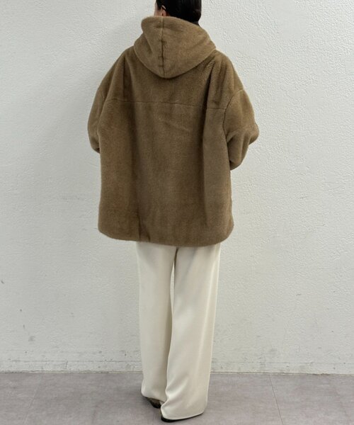 ラウンジドレス フェイクファーコート パル PAL 【Loungedress】フェイクファーコート （camel