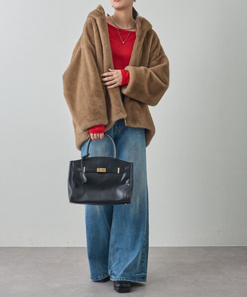 フードフェイクファーブルゾン（ブルゾン）｜LOUNGEDRESS（ラウンジ