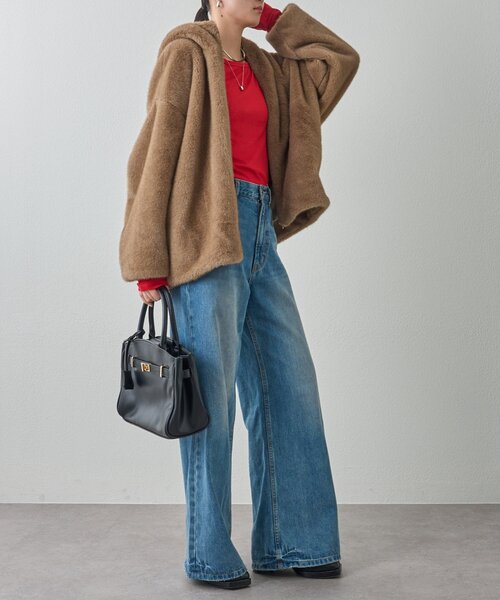 LOUNGEDRESS（ラウンジドレス）の「フードフェイクファーブルゾン
